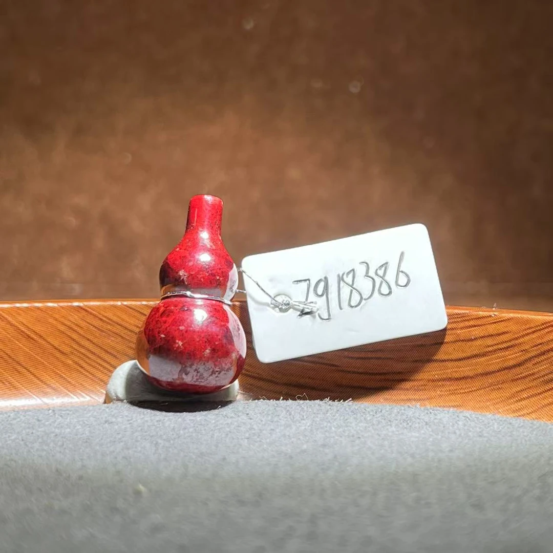 天然辰砂【张老斯珠宝】天然朱砂葫芦吊坠zg18386