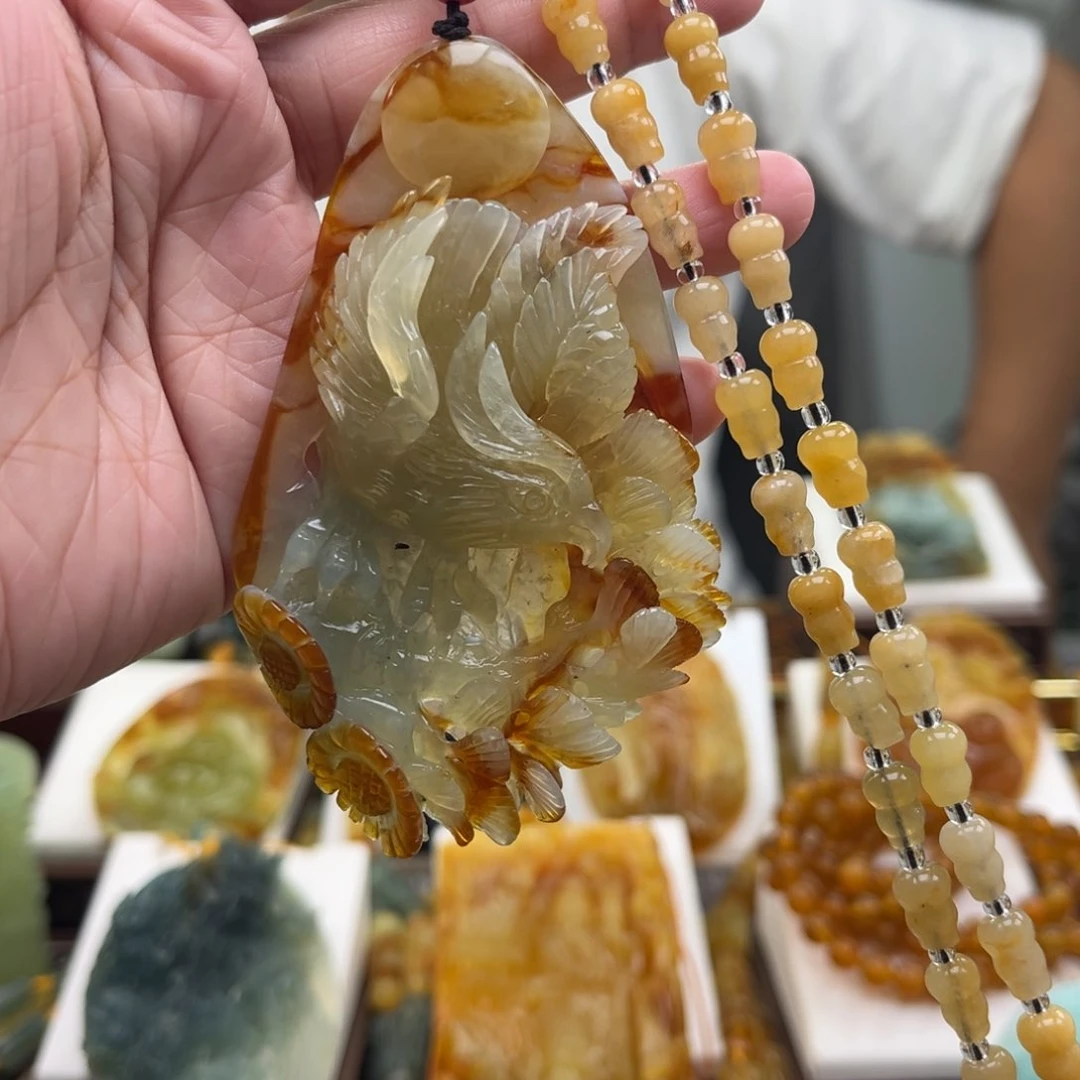 岫玉未镶嵌挂件挂件