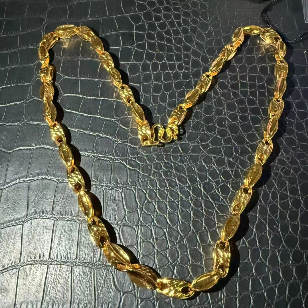 原创轻奢时尚百搭黄色项链   多样性发其一Whl421121