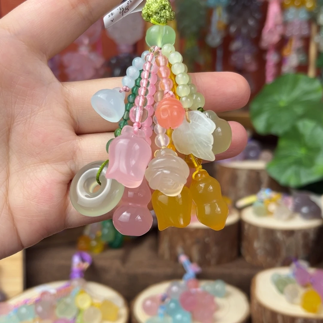 彩色多宝钥匙挂件