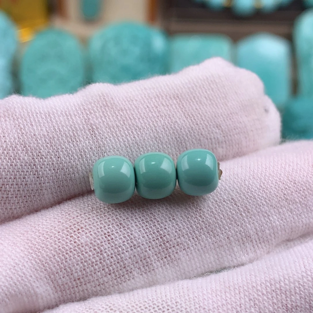 绿松石未镶嵌三连珠老型卡7