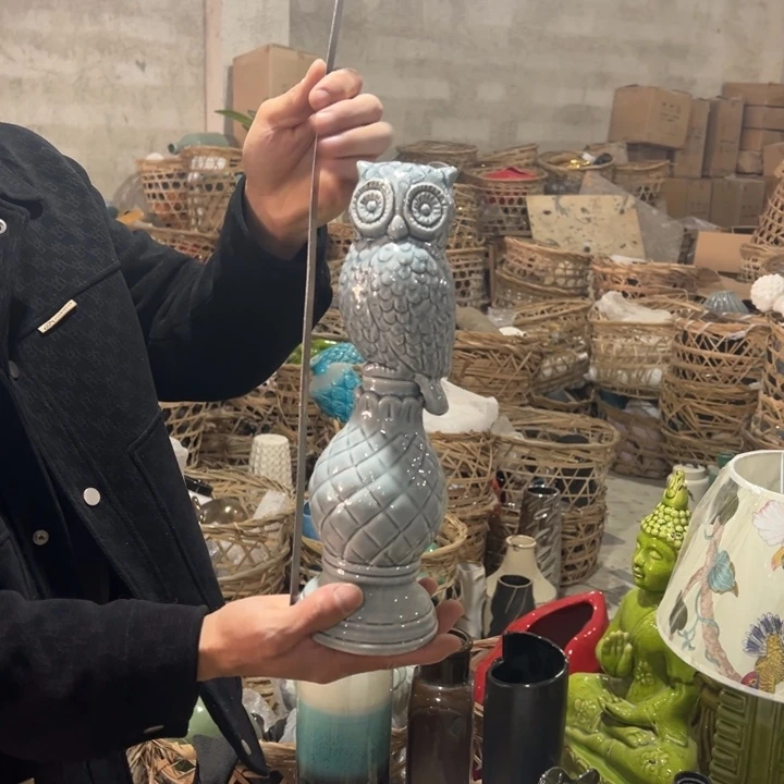 摆件高度33厘米宽度10厘米微瑕捡漏