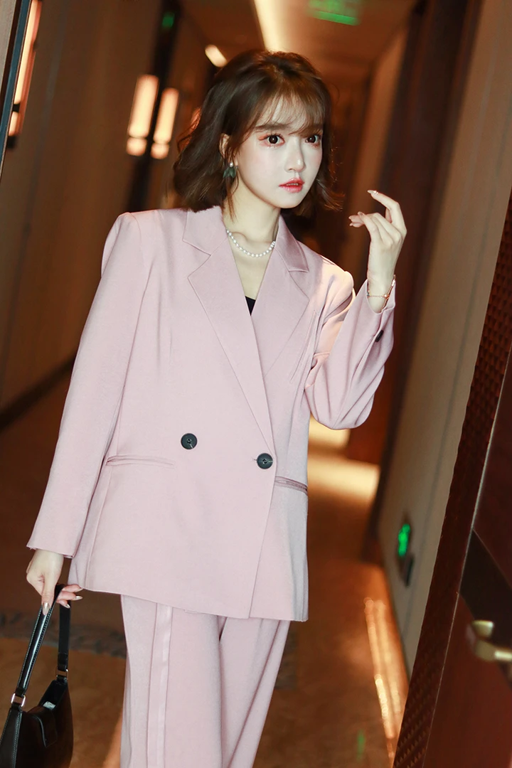 春秋新款气质小西装宽松设计感韩版显瘦外套