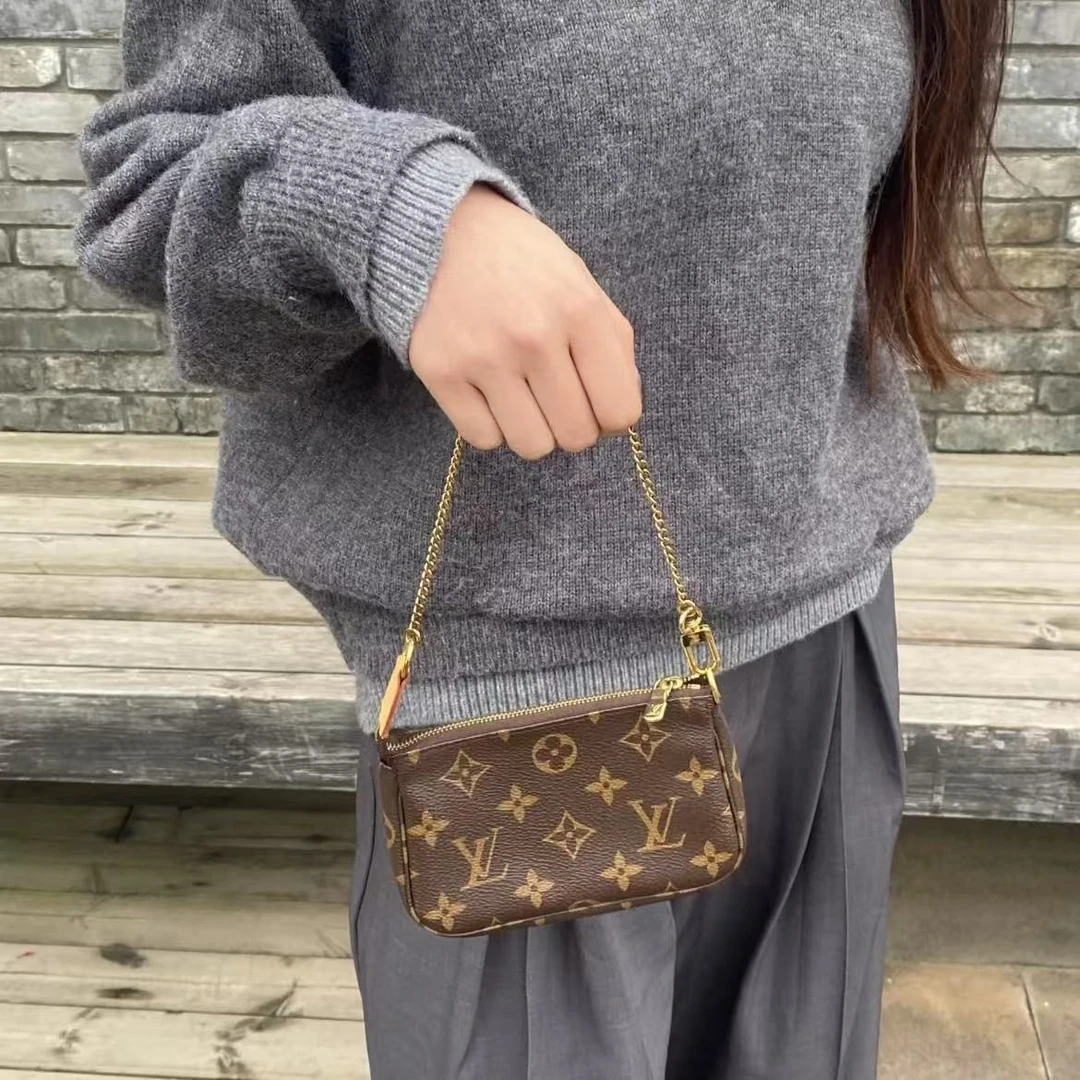 95新 LouisVuitton/路易威登 lv女包全原小麻将手提包 20年编码