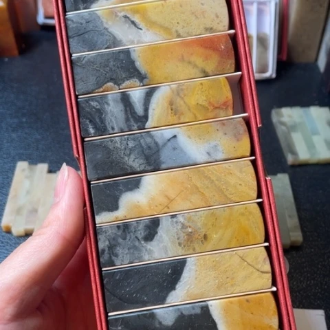 昌化石印石柒*10个1.5*1.5*6