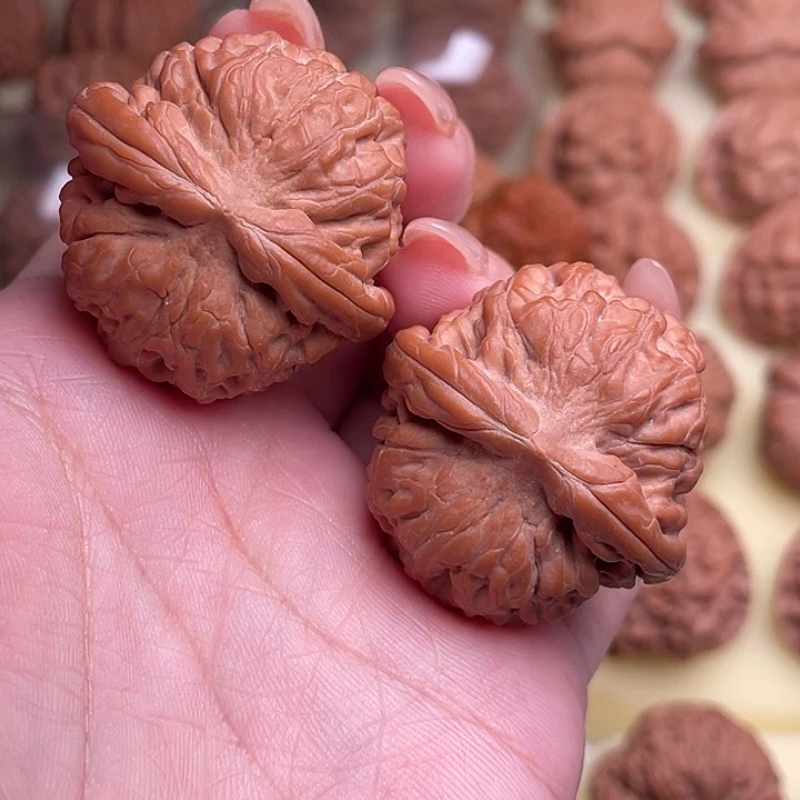 语***烟把件文玩核桃莲花37