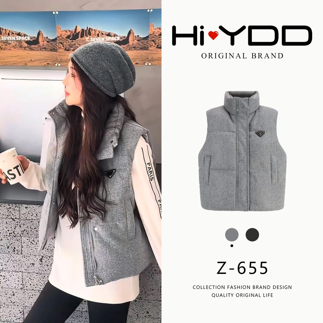 YDD•「Z-655」秋冬新款韩版休闲坎肩百搭加厚保暖立领棉马夹MM-8806
