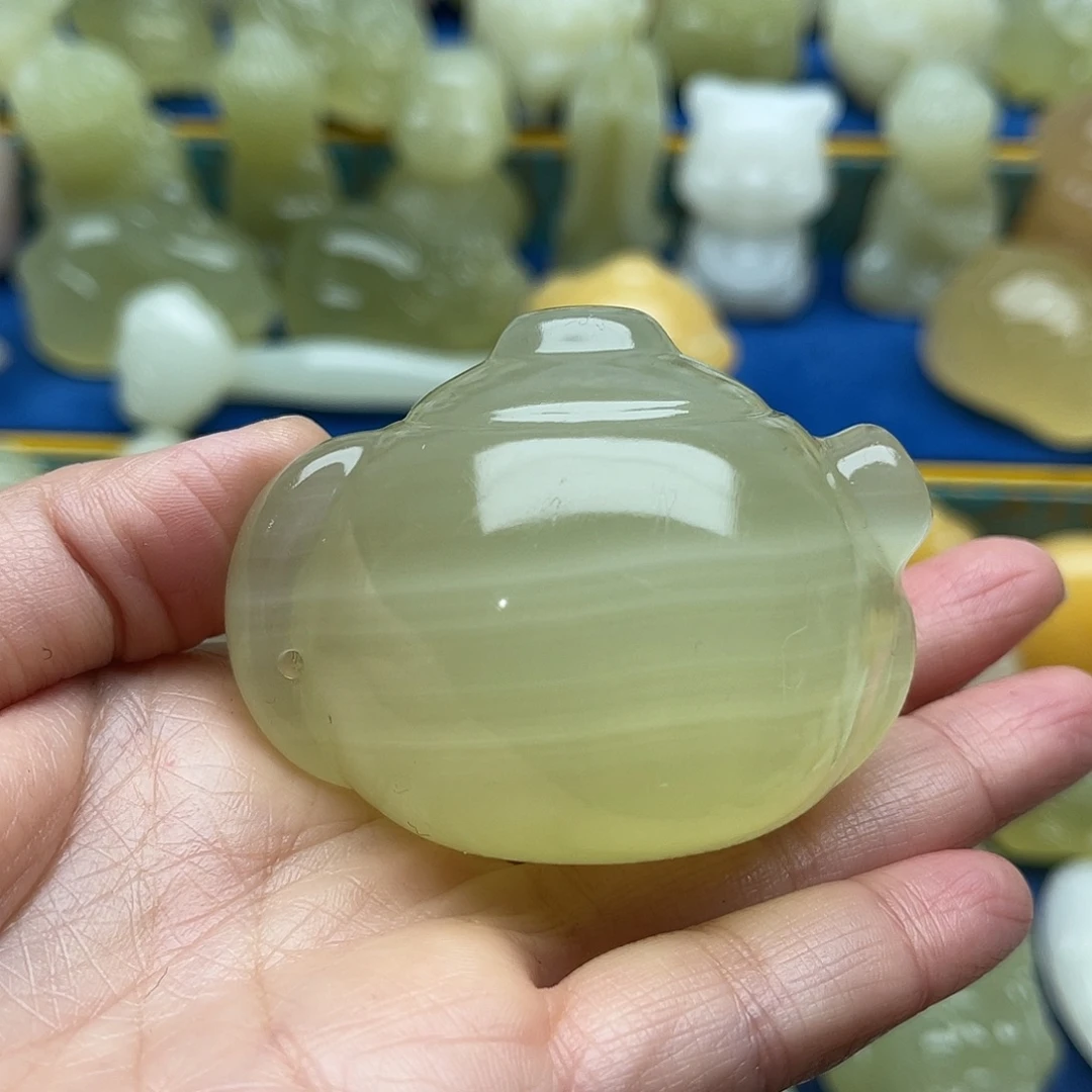 玉天然桌面小摆件