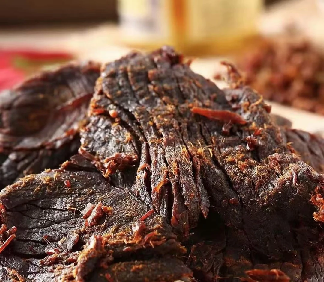 正宗温州湖岭特产风干手撕牛肉干五香小食中方九寨沟即食开袋即食