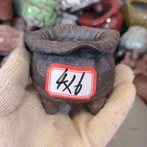 粗陶花盆手工花盆制作就这样
