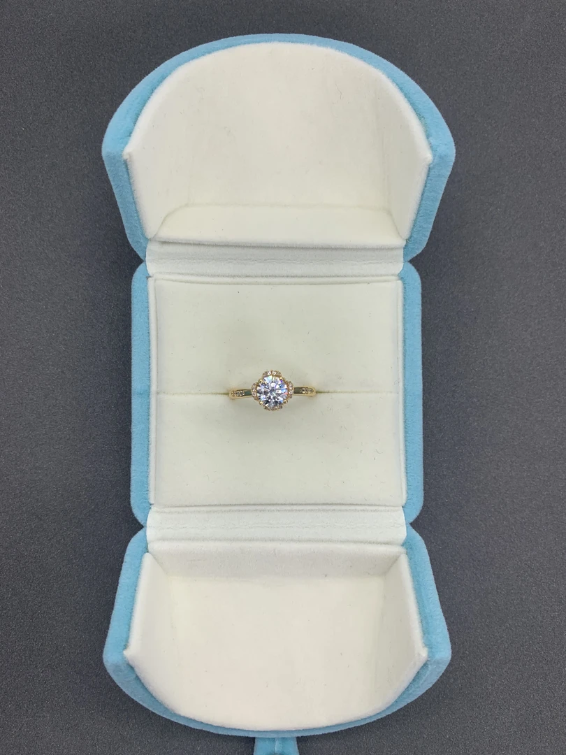 瑞福珠宝 手工镶嵌 花苞设计款戒指 S566