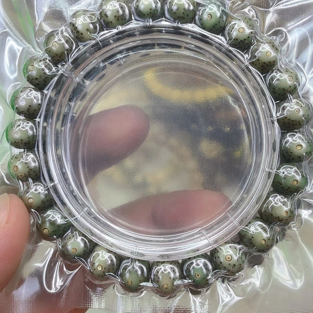手串星月菩提21传说绿冰星月菩提单圈苹果园10