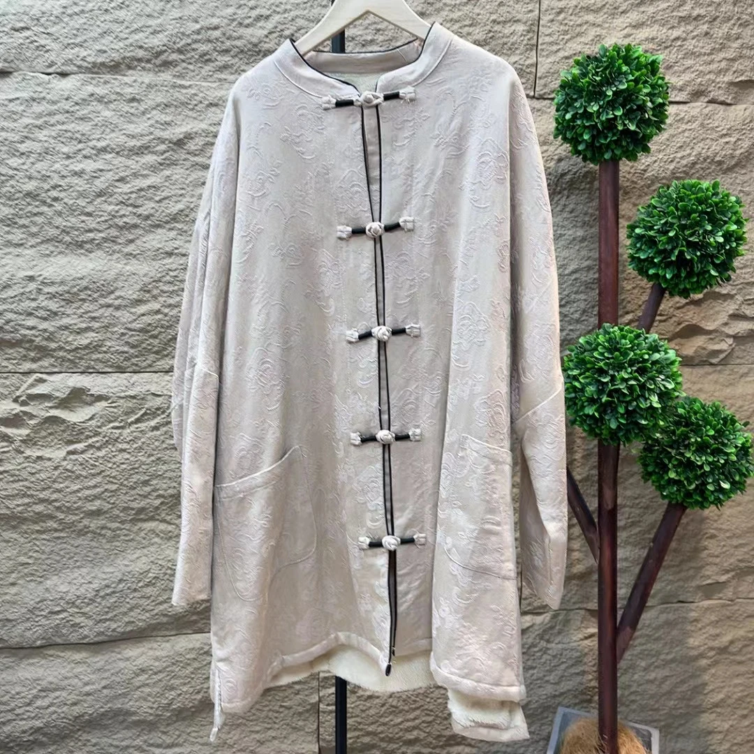 6706新款秋冬休闲百搭显瘦加绒中长款上衣棉服