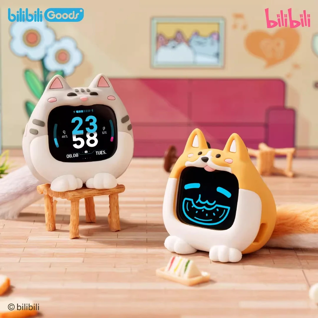 官方正版bilibiliGoods新品猫狗双全CUBE FACE小电视耳机DB礼物