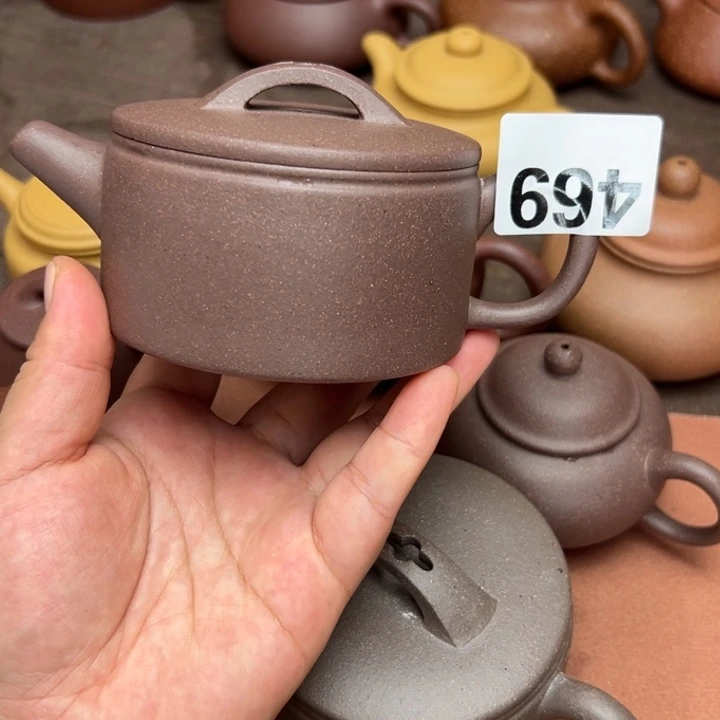 紫砂茶壶紫泥半手工1220cc左右瑕疵