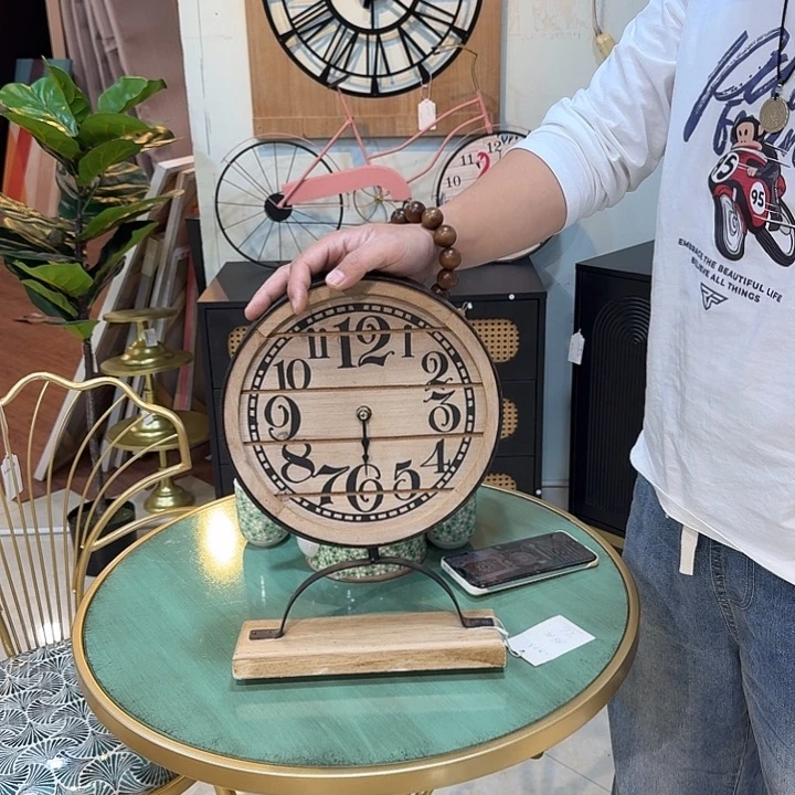 有机玻璃铁木摆钟