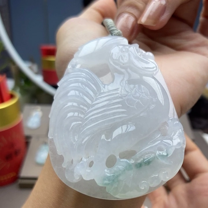 翡翠未镶嵌颈饰吊坠57