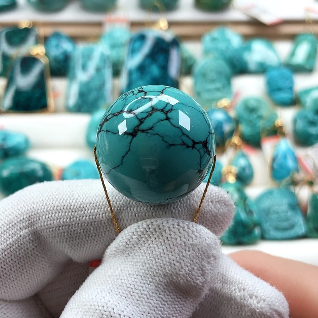 绿松石未镶嵌车挂尺寸26