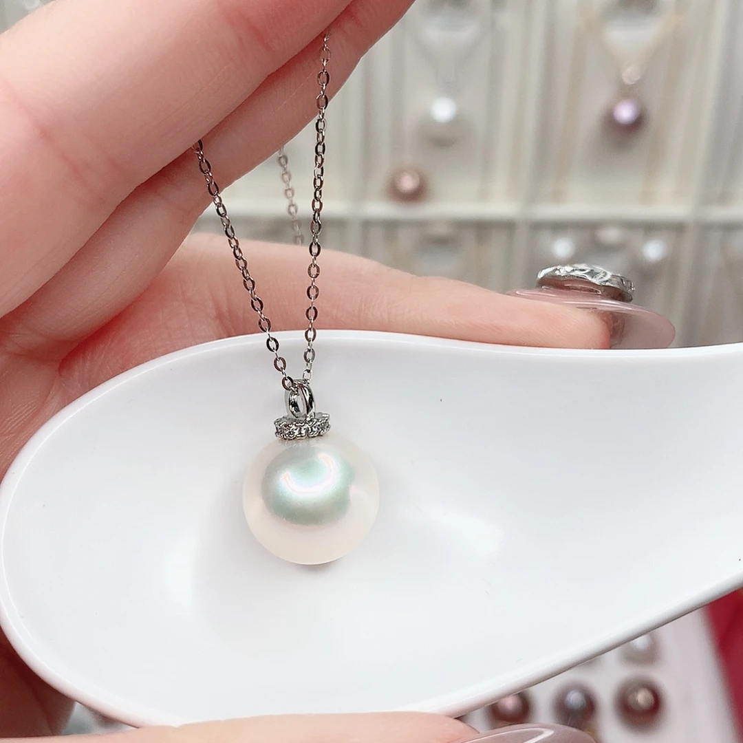 合金淡水珍珠吊坠(赠链)