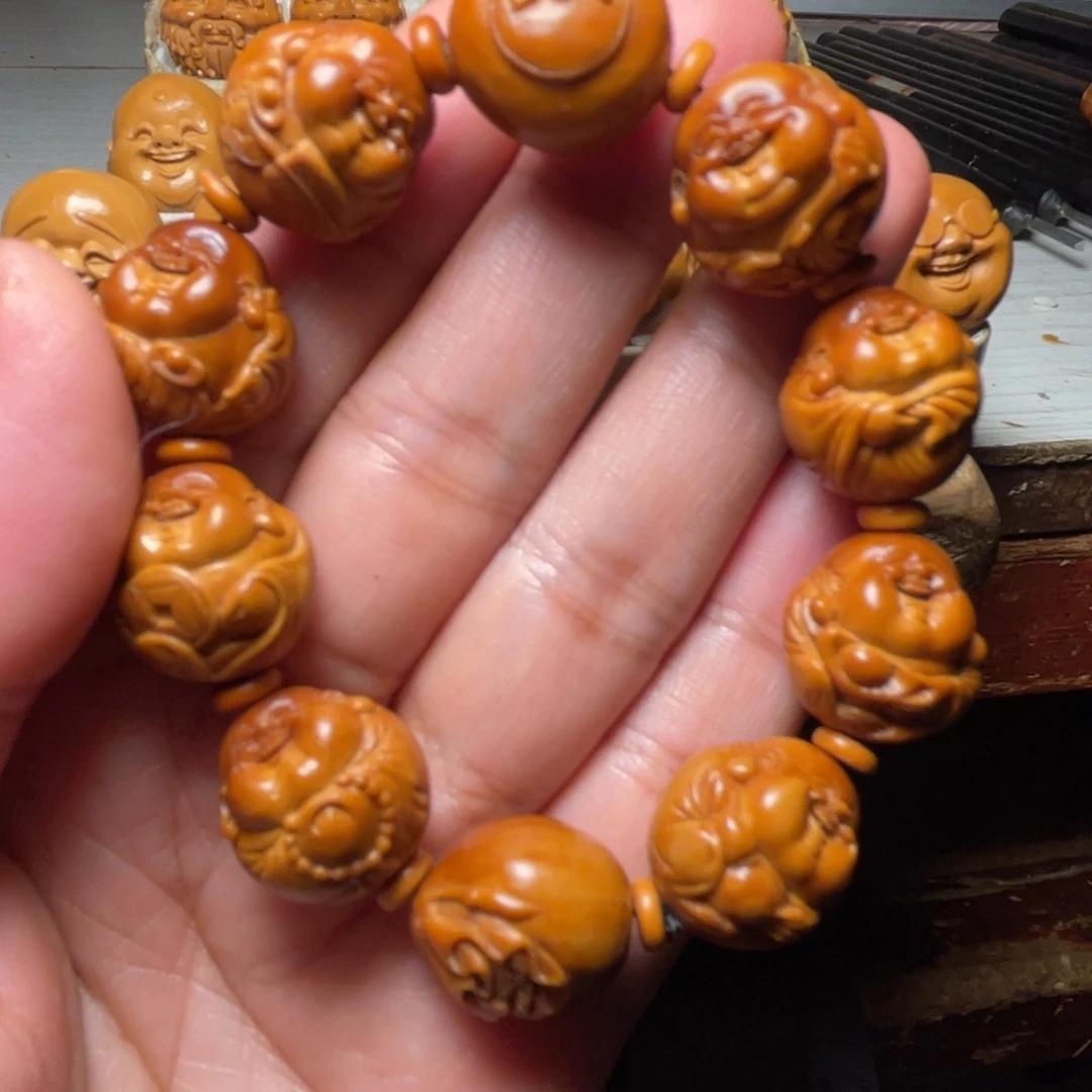 手串/手链橄榄核1.7*1.8返油特价八宝弥勒