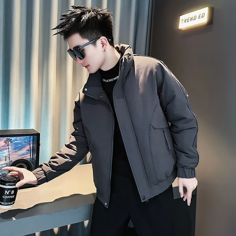 棉服男款冬季潮牌痞帅立领棉衣外套2025新款保暖冬装短款加厚棉袄