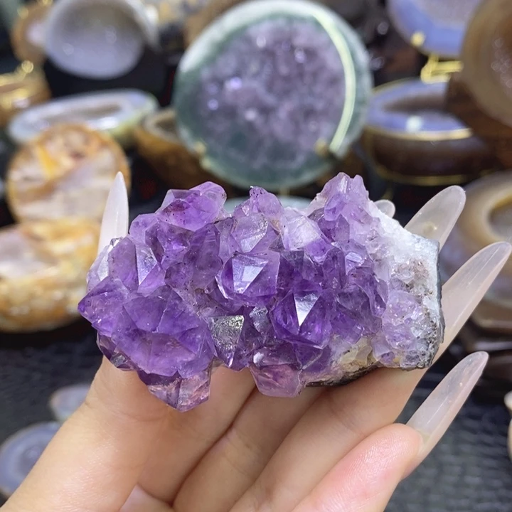 未镶嵌珠宝半成品紫晶紫晶块