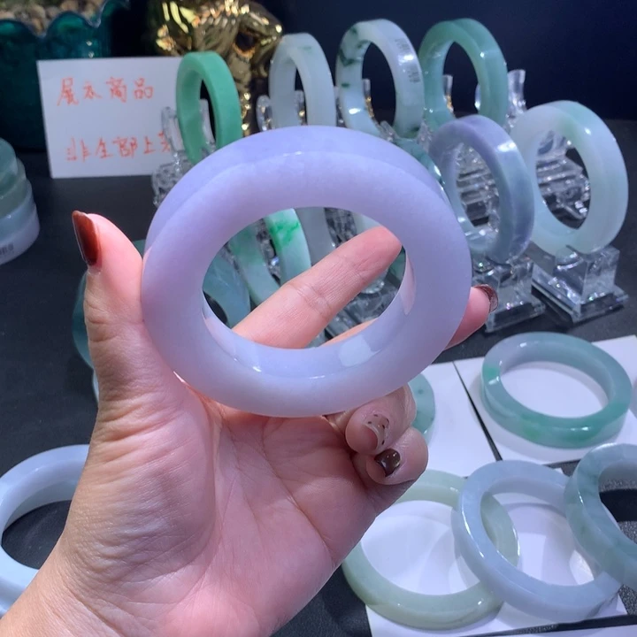 E***h定制翡翠未镶嵌缅甸a货翡翠手镯