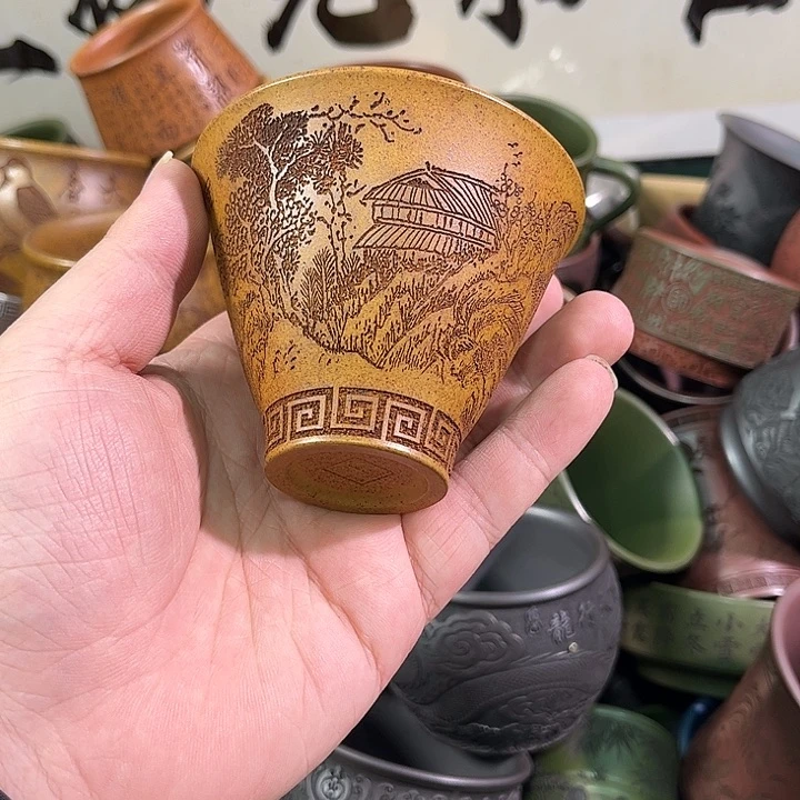 茶杯紫砂全手工紫砂主人杯