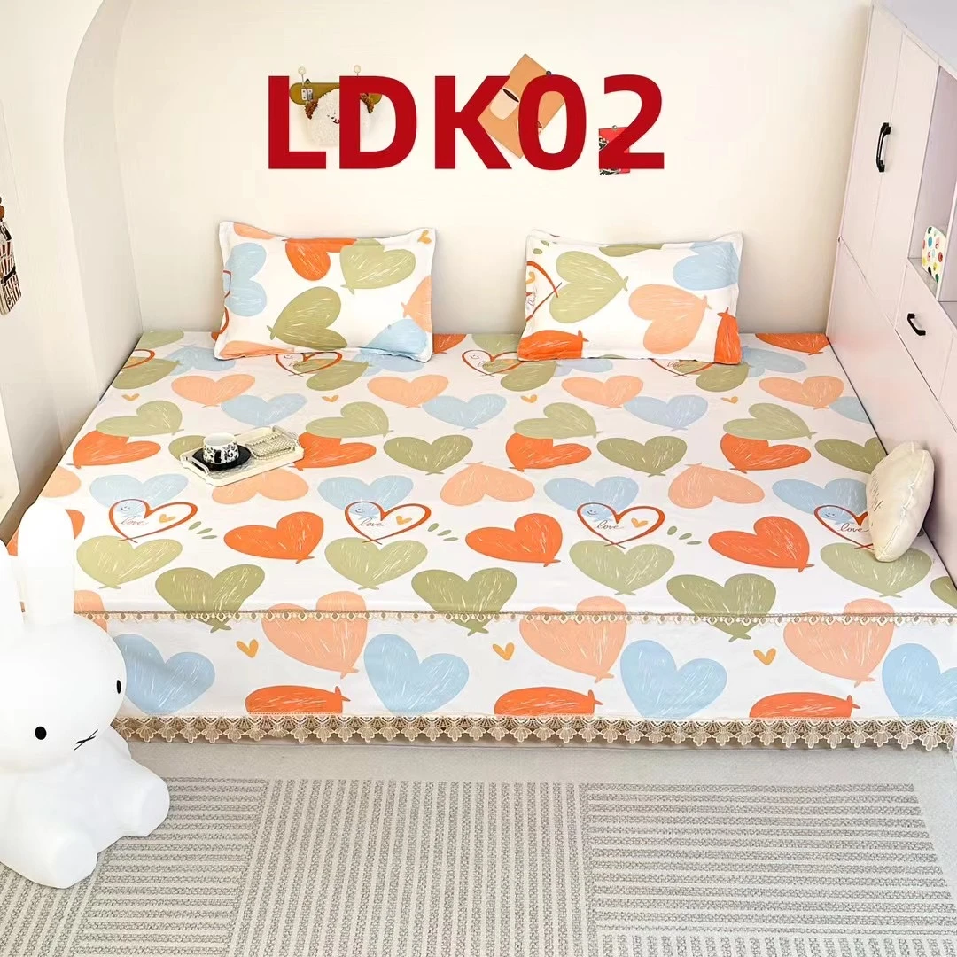 大尺寸纯棉榻榻米炕单老粗布带花边床单大炕炕单榻榻米床盖