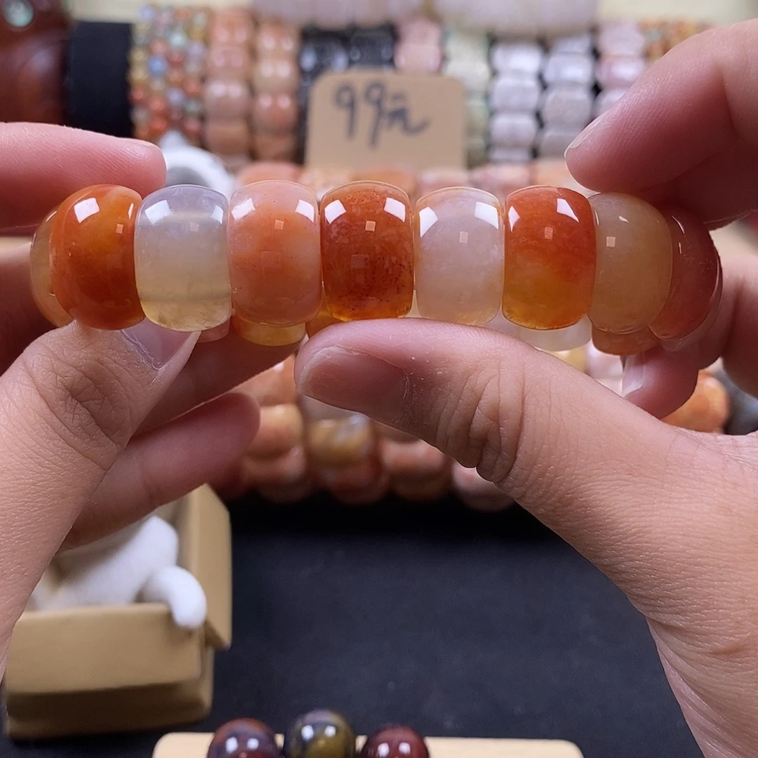 硅化珊瑚（珊瑚玉）未镶嵌手牌25