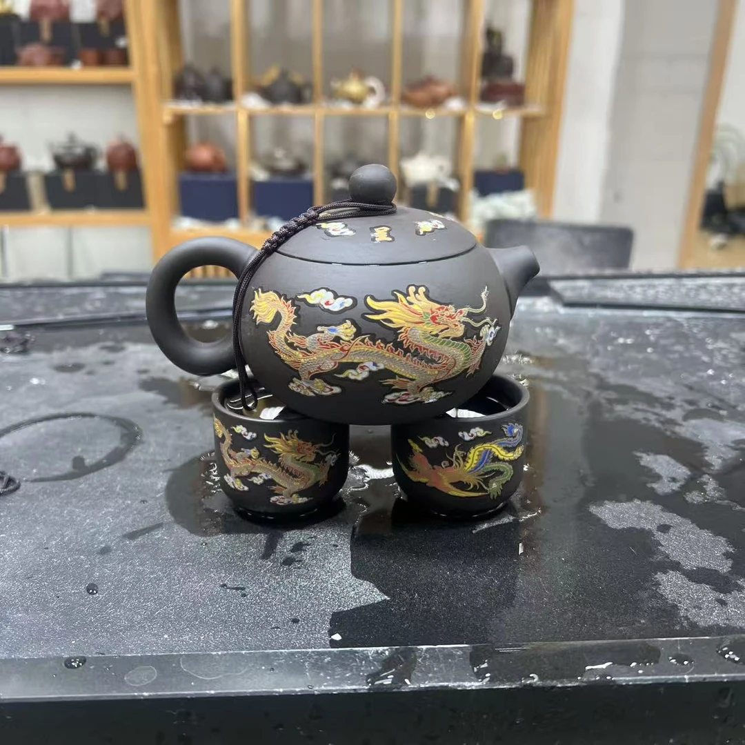 (L)龙凤变色西施壶一壶两杯250ml