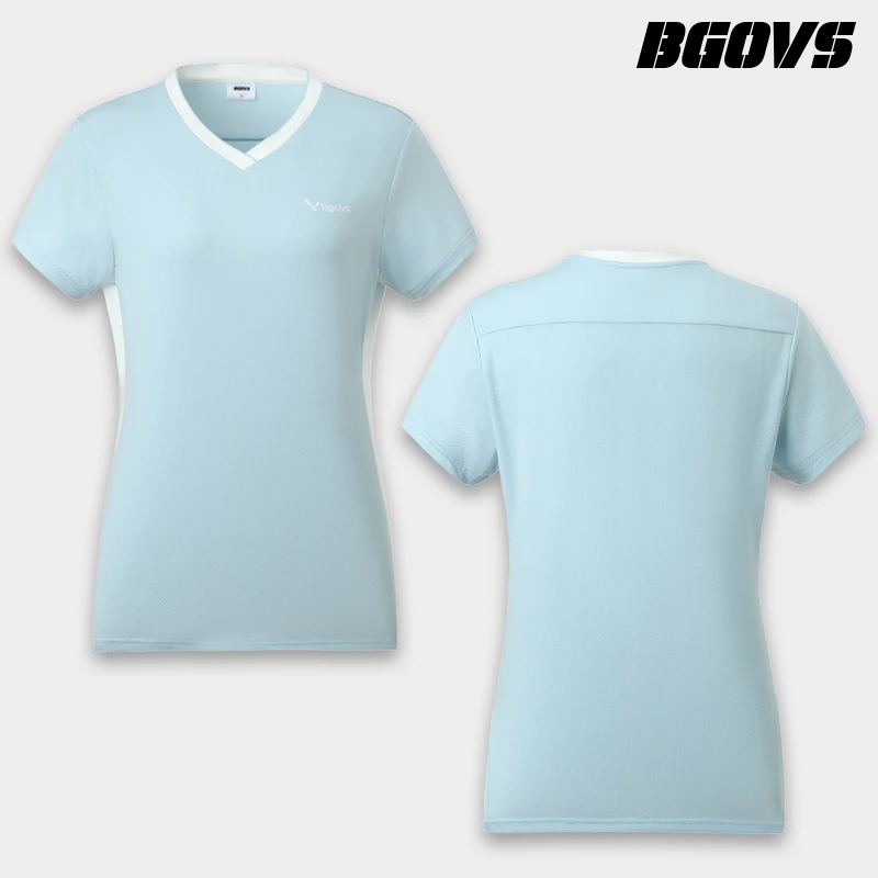BGOVS韩国2025夏季新品羽毛球服男女速干吸汗运动短袖情侣短袖T