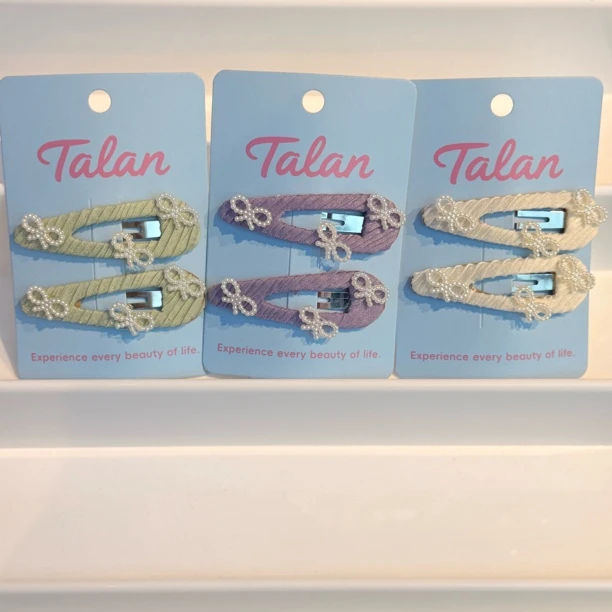 （凑满19飞）珍珠蝴蝶结bb夹