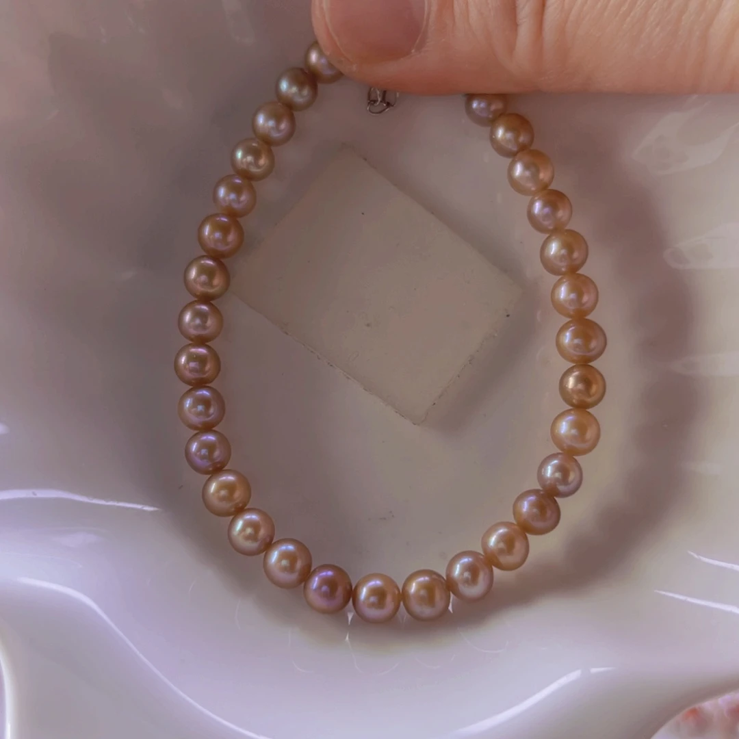 淡水珍珠手绳合金