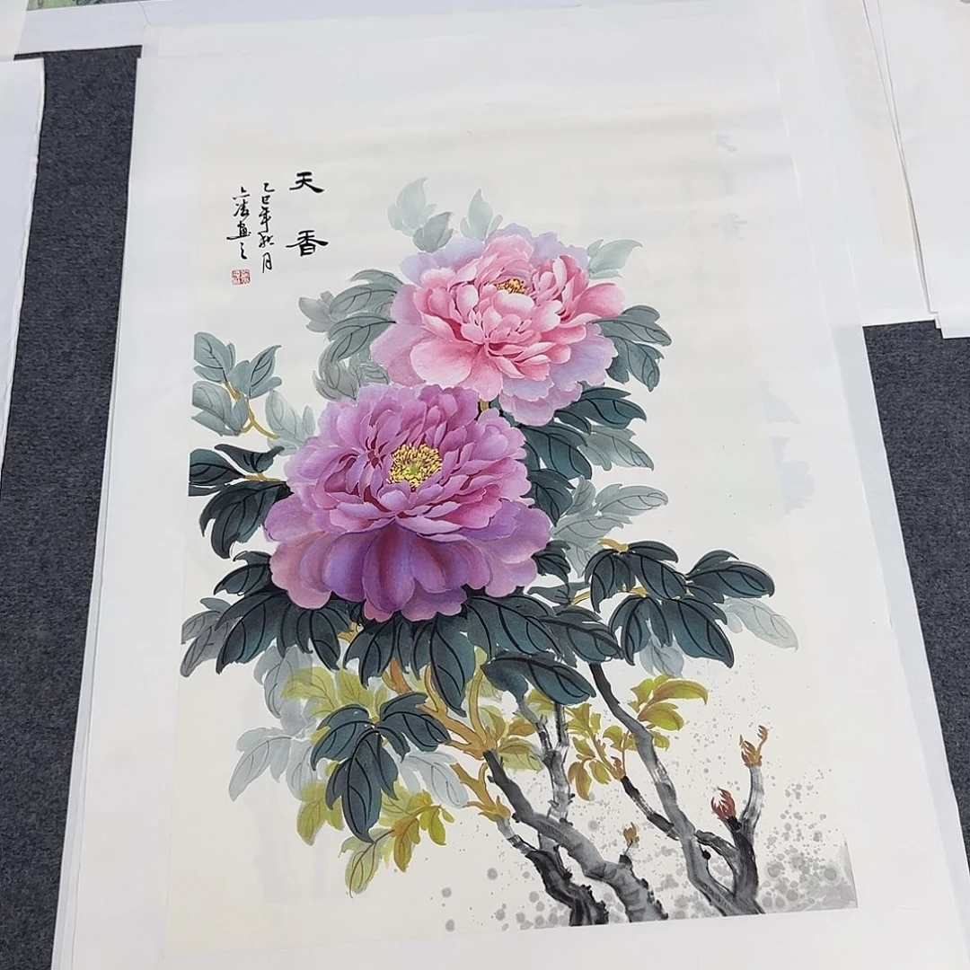 国画68*45刘亦凌纯手绘