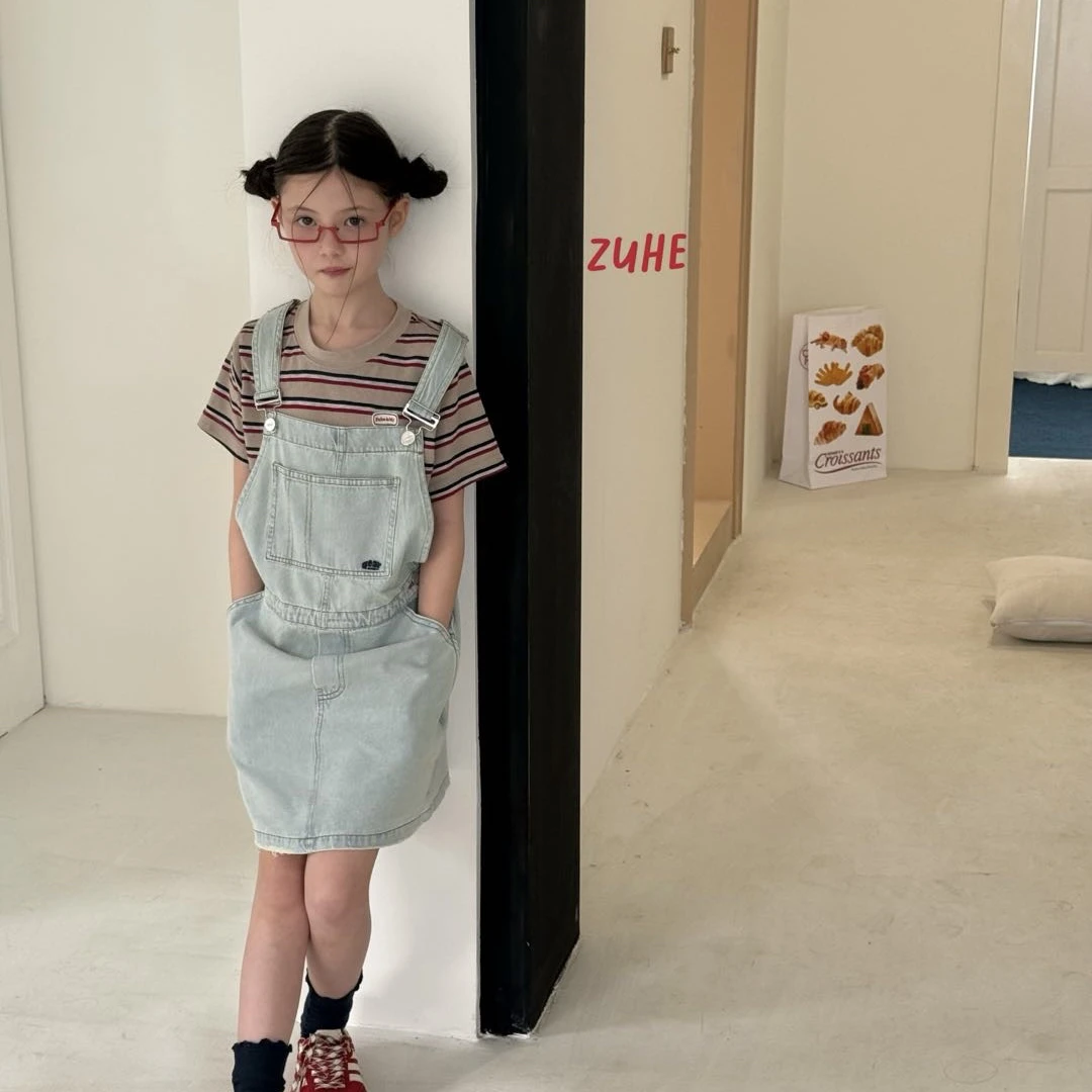 1385儿童牛仔背带裙