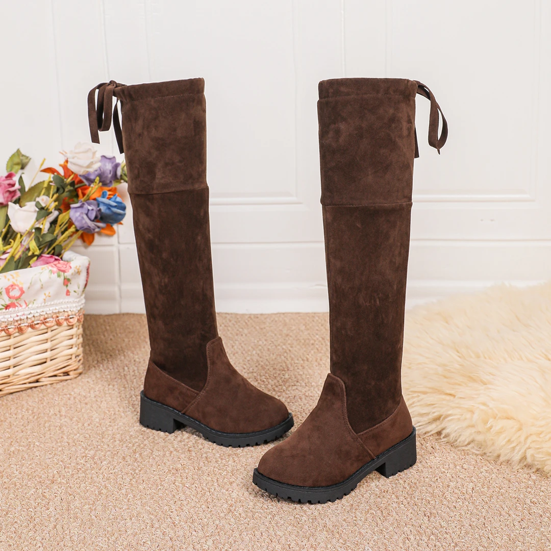 女童靴子过膝长靴公主儿童高筒靴秋冬2025款棉鞋中大童长筒靴