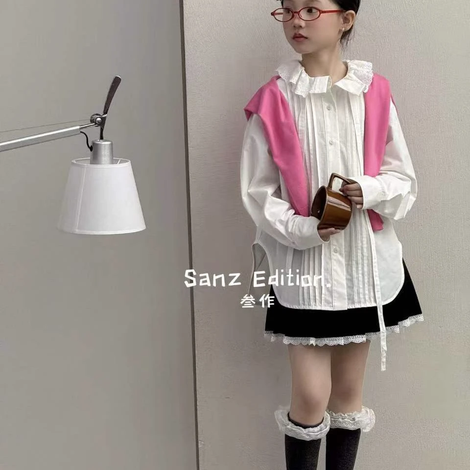 581儿童花边衬衫