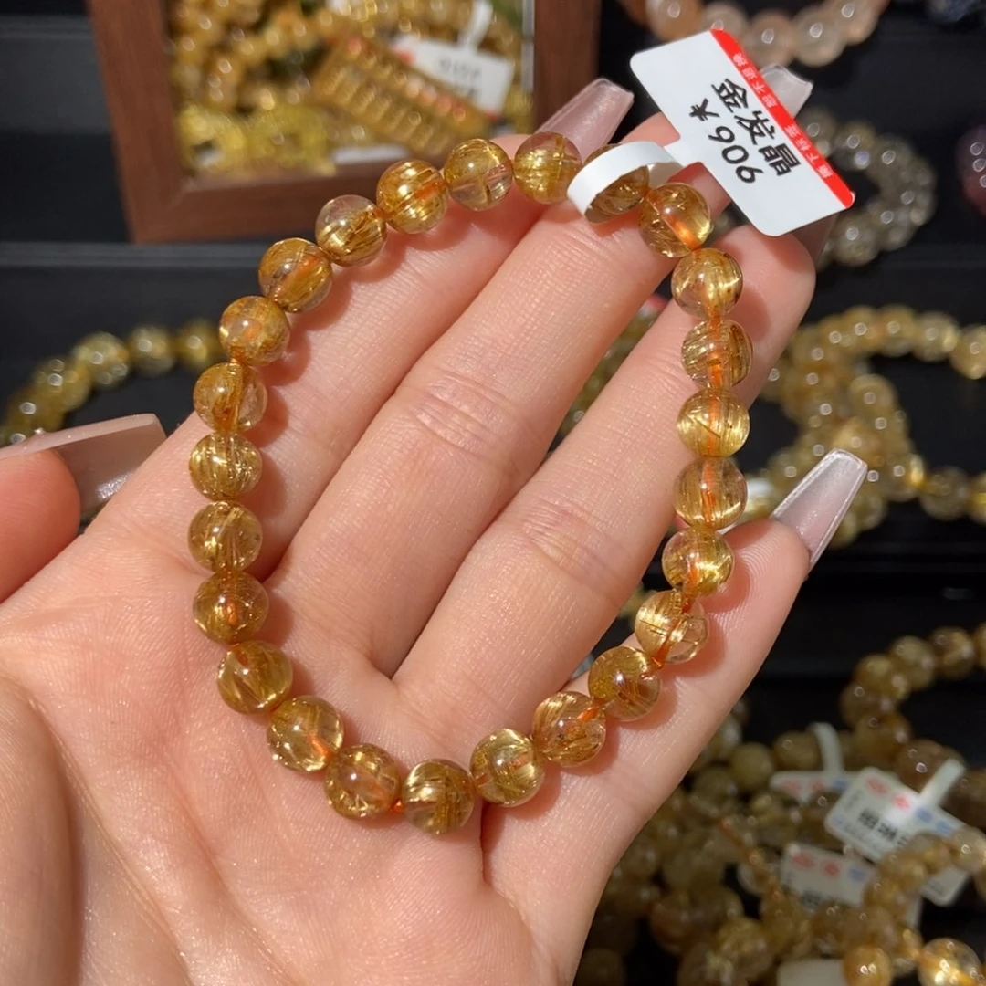 水晶手链未镶嵌好