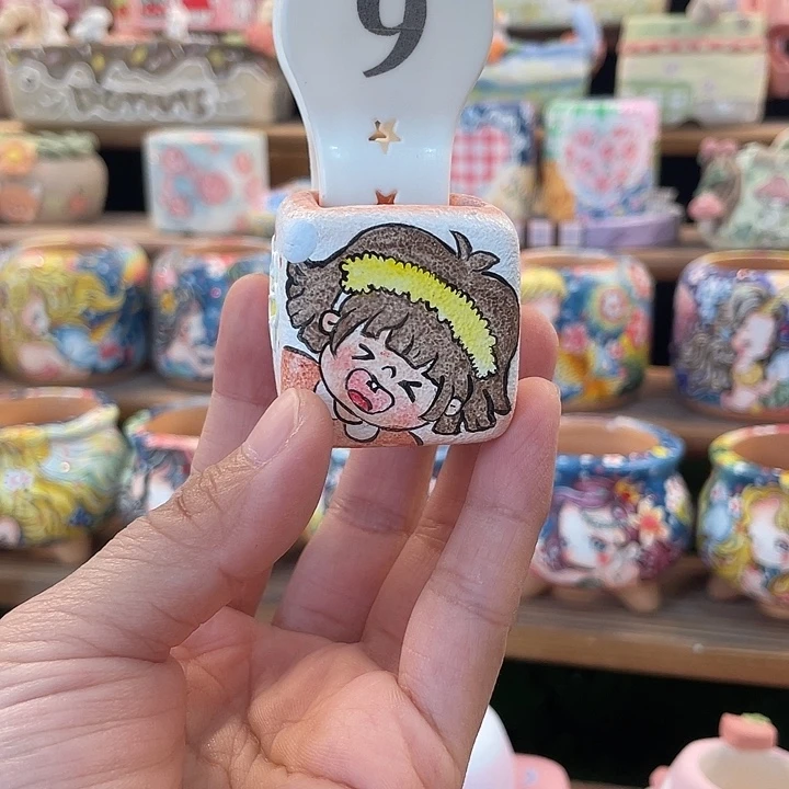9…….手工手绘花盆