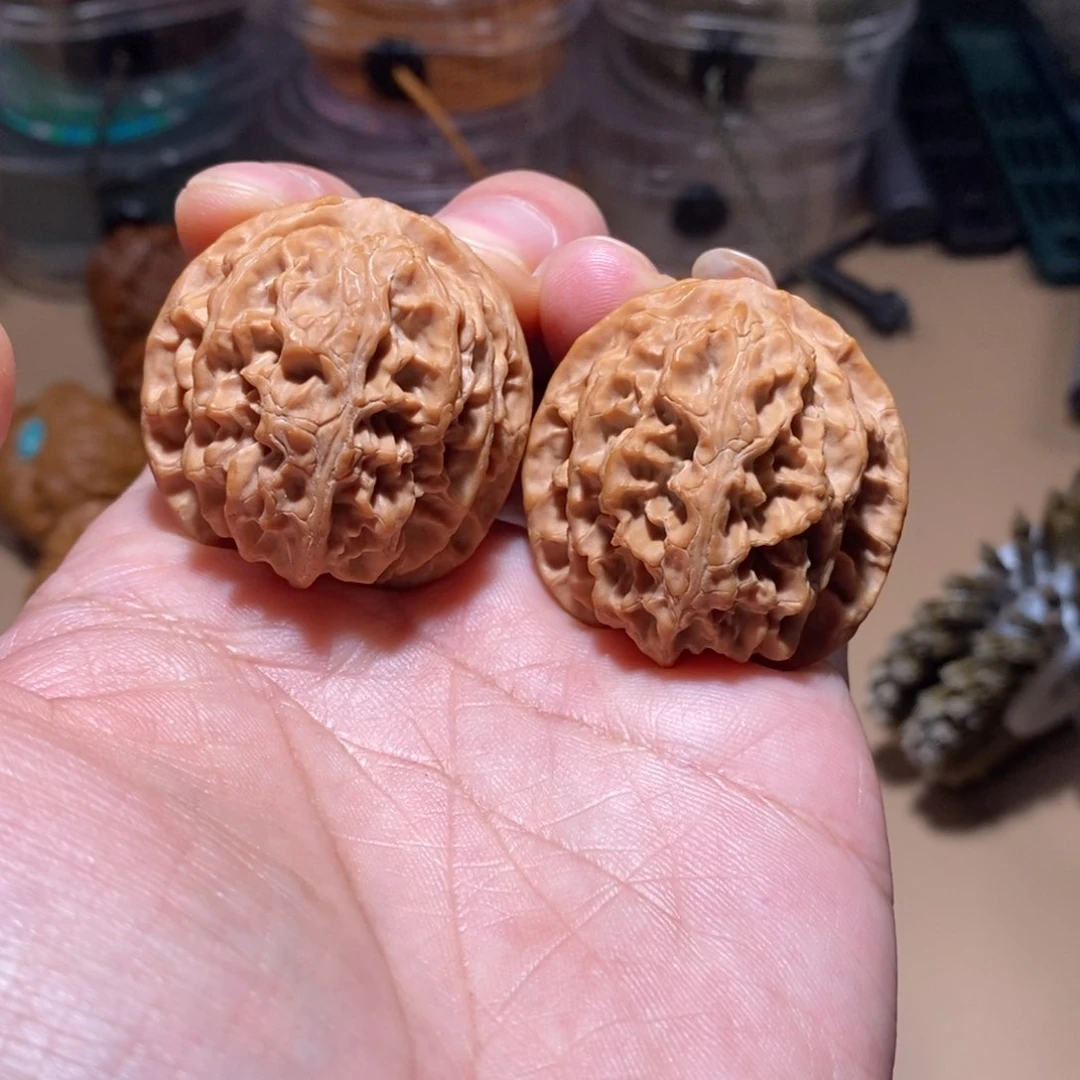 文玩核桃把件全品无修36尺A级苹果园