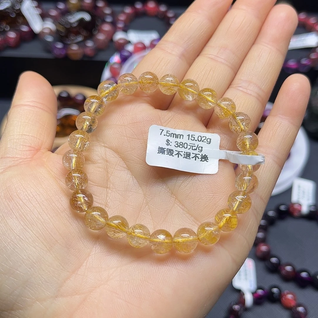 水晶手链未镶嵌天然水晶