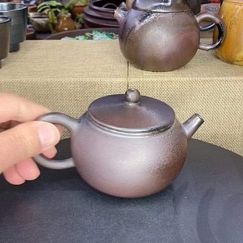 诗*云南建水紫陶浪鬼柴烧壶