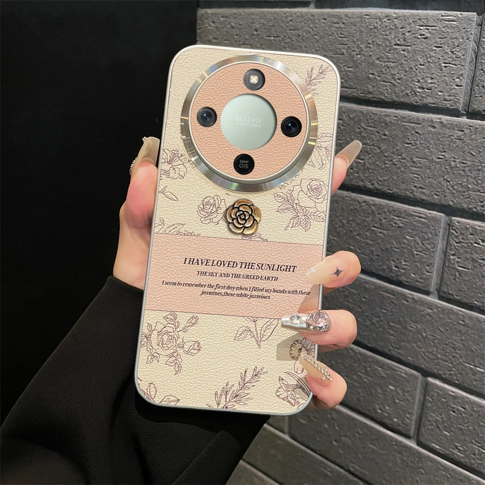 适用华为荣耀x70手机壳新款女MTN-AN00小香风轻奢小众x60全包防摔