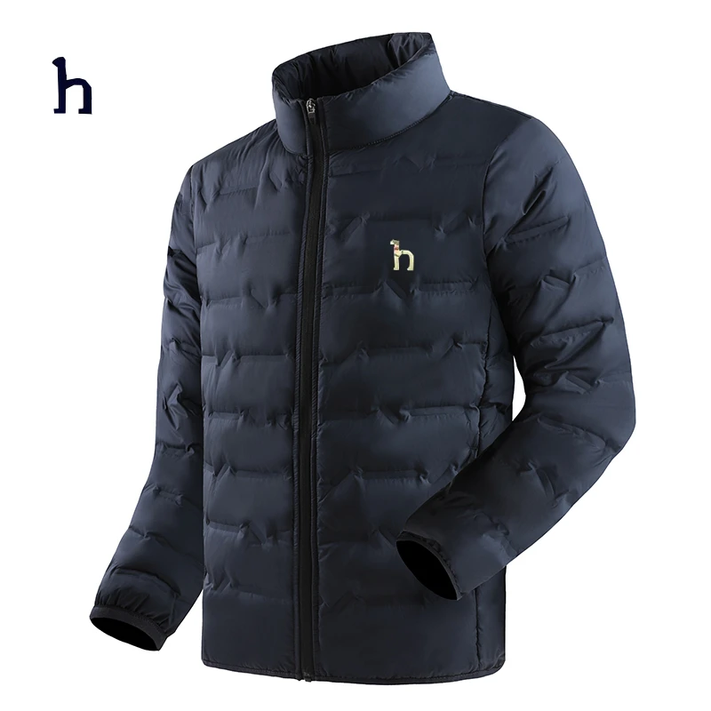 哈家撤柜2025新款立领羽绒服男士夹克冬季加绒加厚保暖时尚外套男