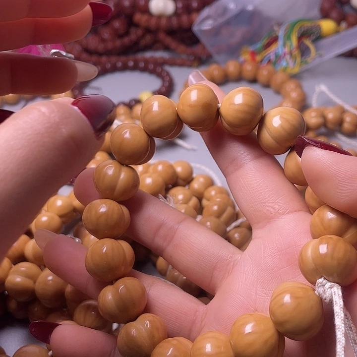 ༺***ঞ手串猴头核桃16尺寸镜面柯基屁桃手持全品无暇