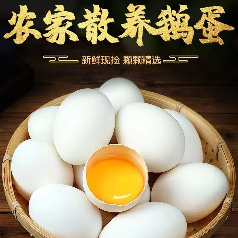 农家散养鹅蛋新鲜单簧雁鹅蛋一整箱批发孕妇宝宝农家特产大鹅蛋