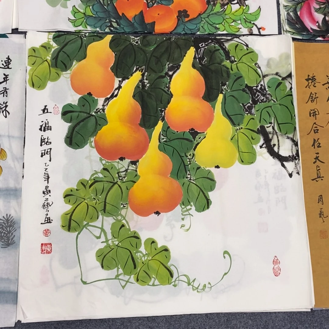 国画尺寸70×70四尺斗方精品手绘画