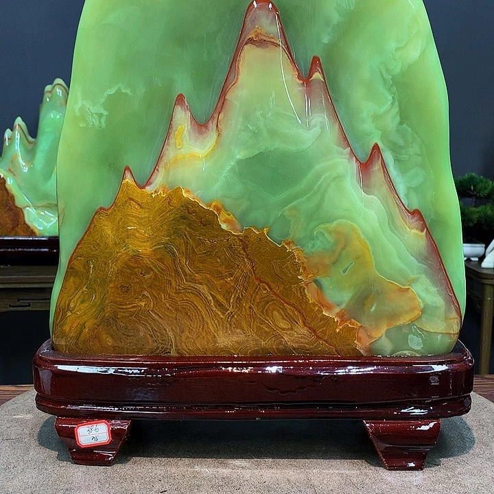 石材靠山摆件创意