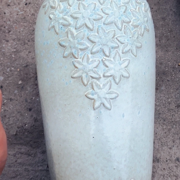 紫砂花盆高40口18瑕疵